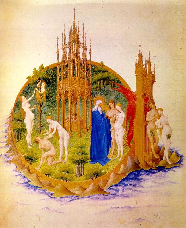 LIMBOURG brothers The Fall and the Expulsion from Paradise china oil painting image
